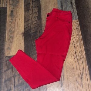 Red jeggings